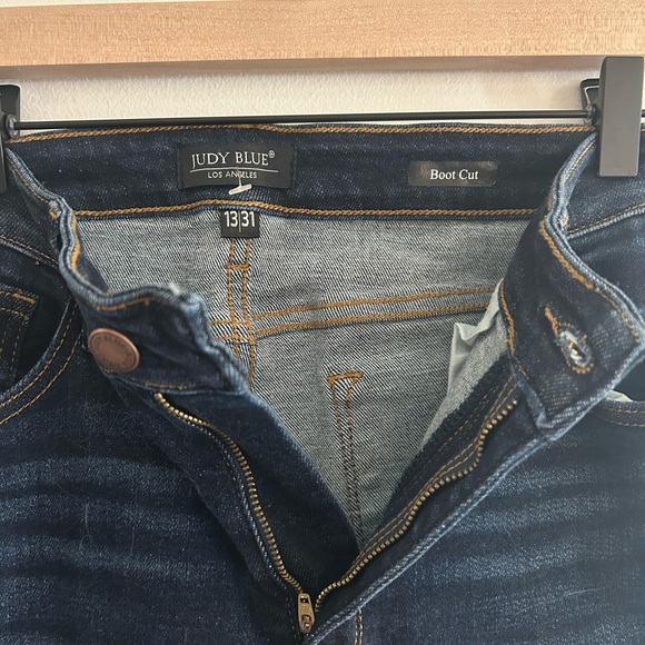 Judy Blue Boot Cut Jeans Womens 13/31 Dark Wash Stretch JB82361DK  Denim - Picture 2 of 5